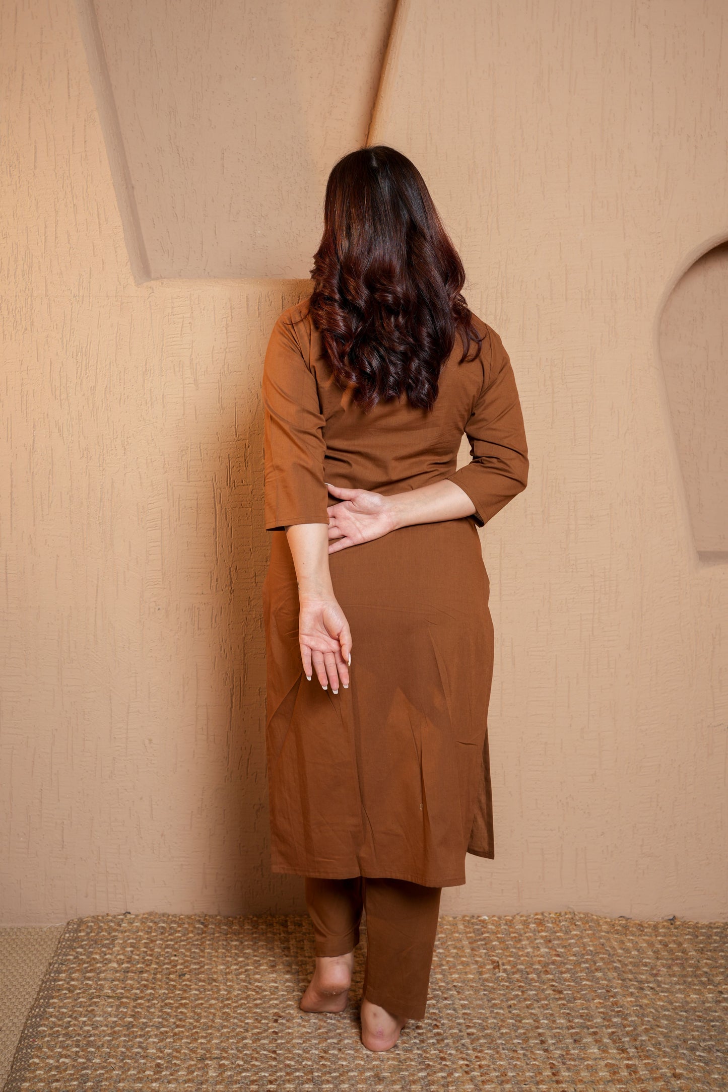 Rustic Ember kurti Set