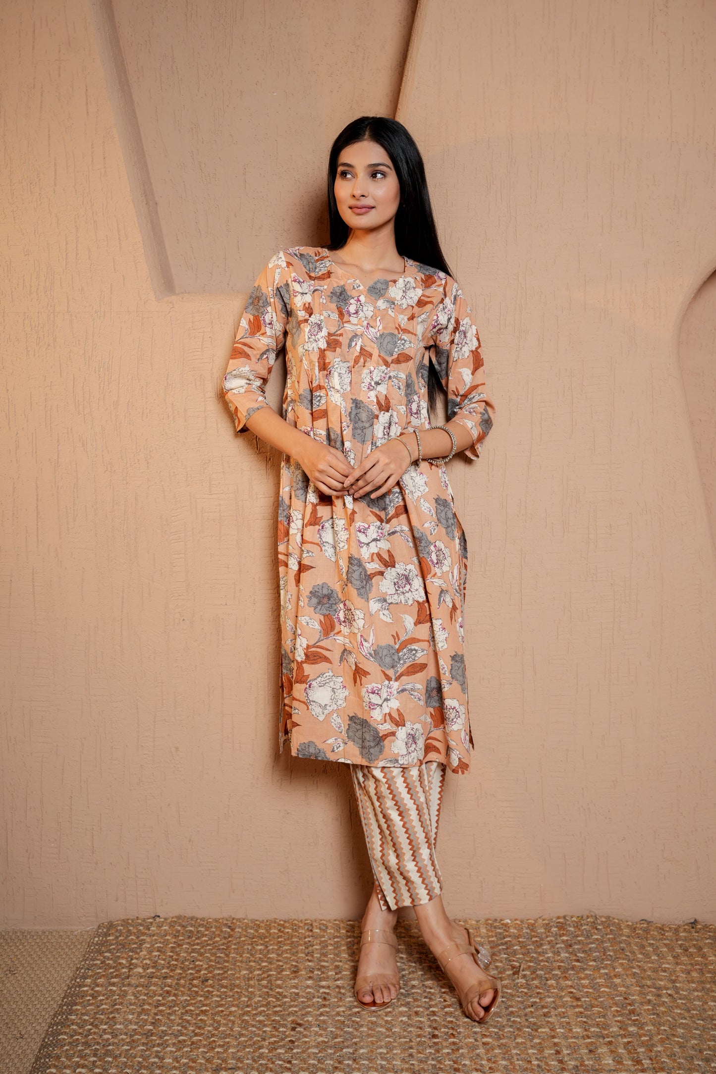 Teal Tranquility Max Dupatta Set