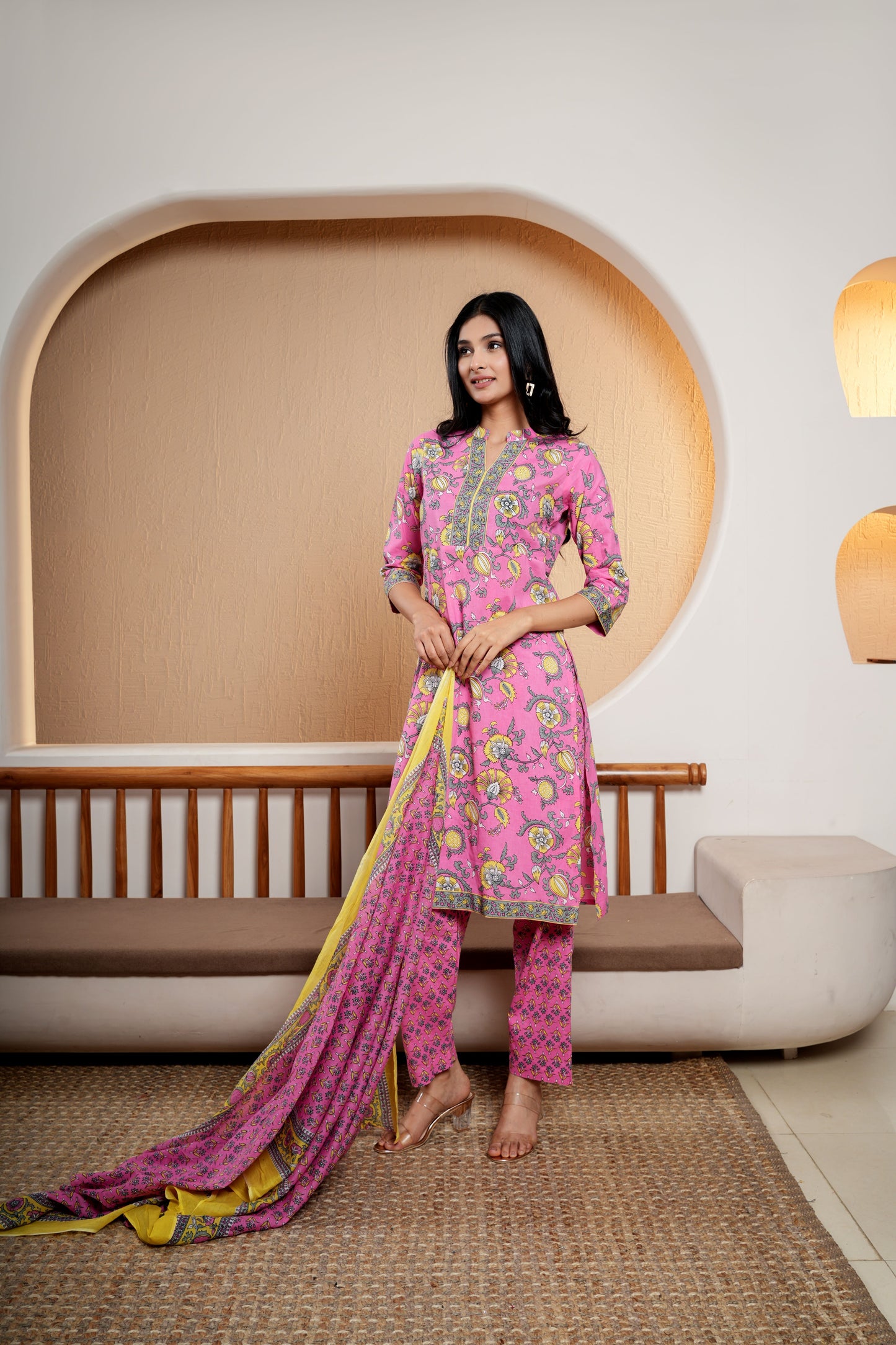 Midnight Magic Dupatta Set