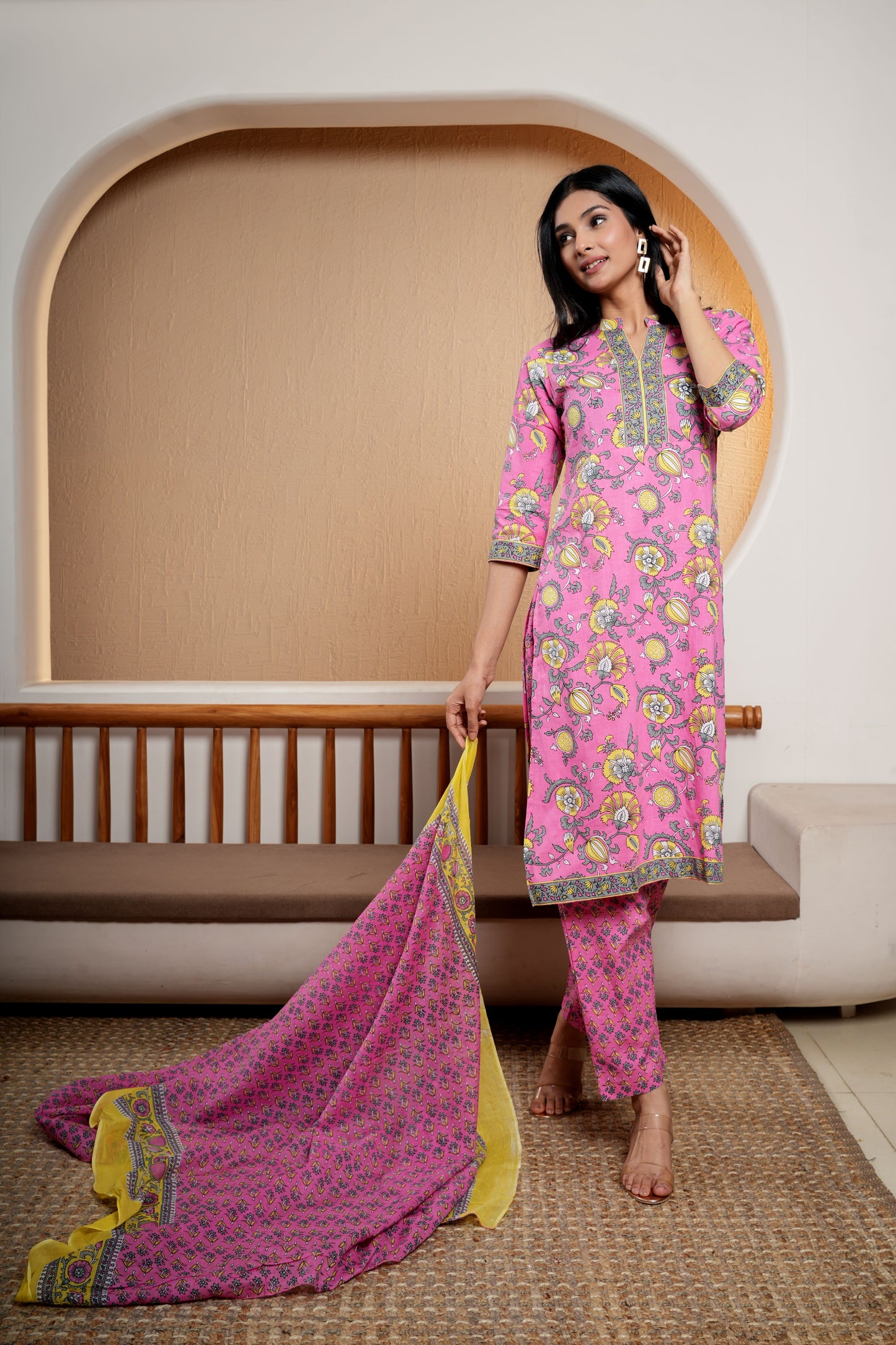 Midnight Magic Dupatta Set