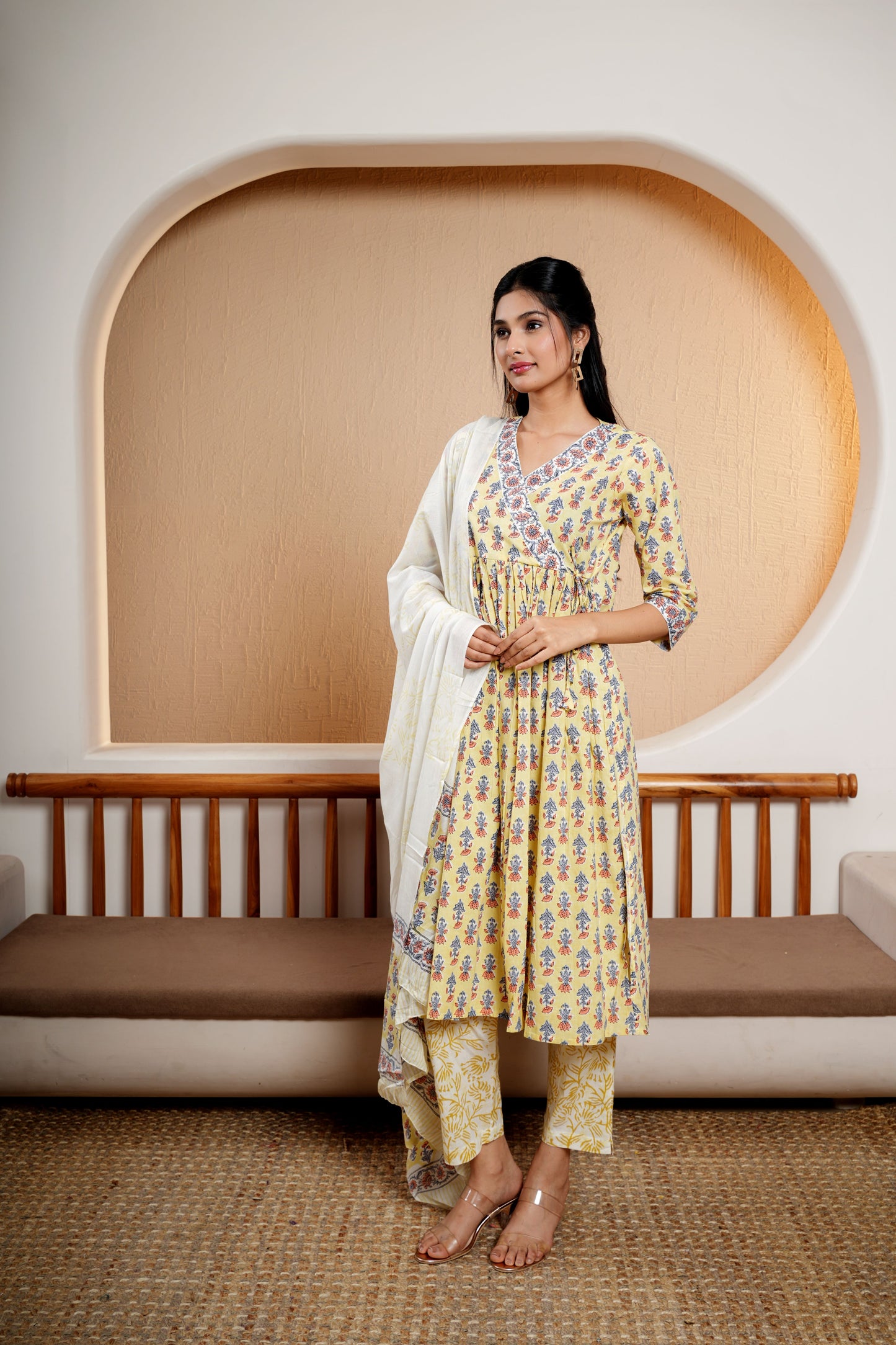 Slate Blue Artistry Dupatta Set