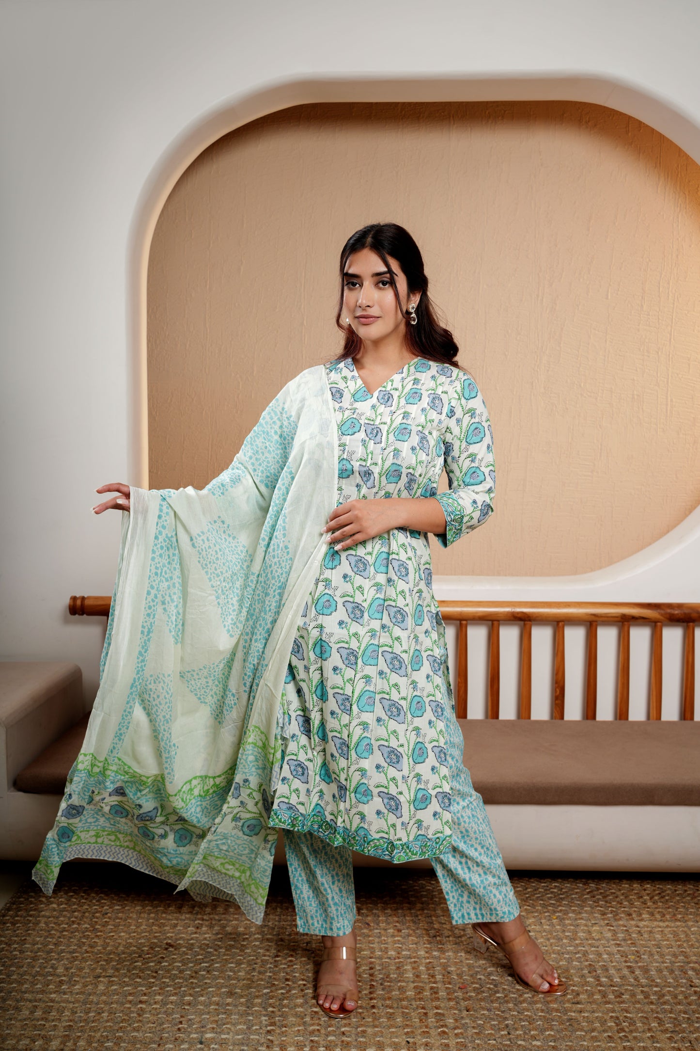 Carrot Allure Dupatta Set for women