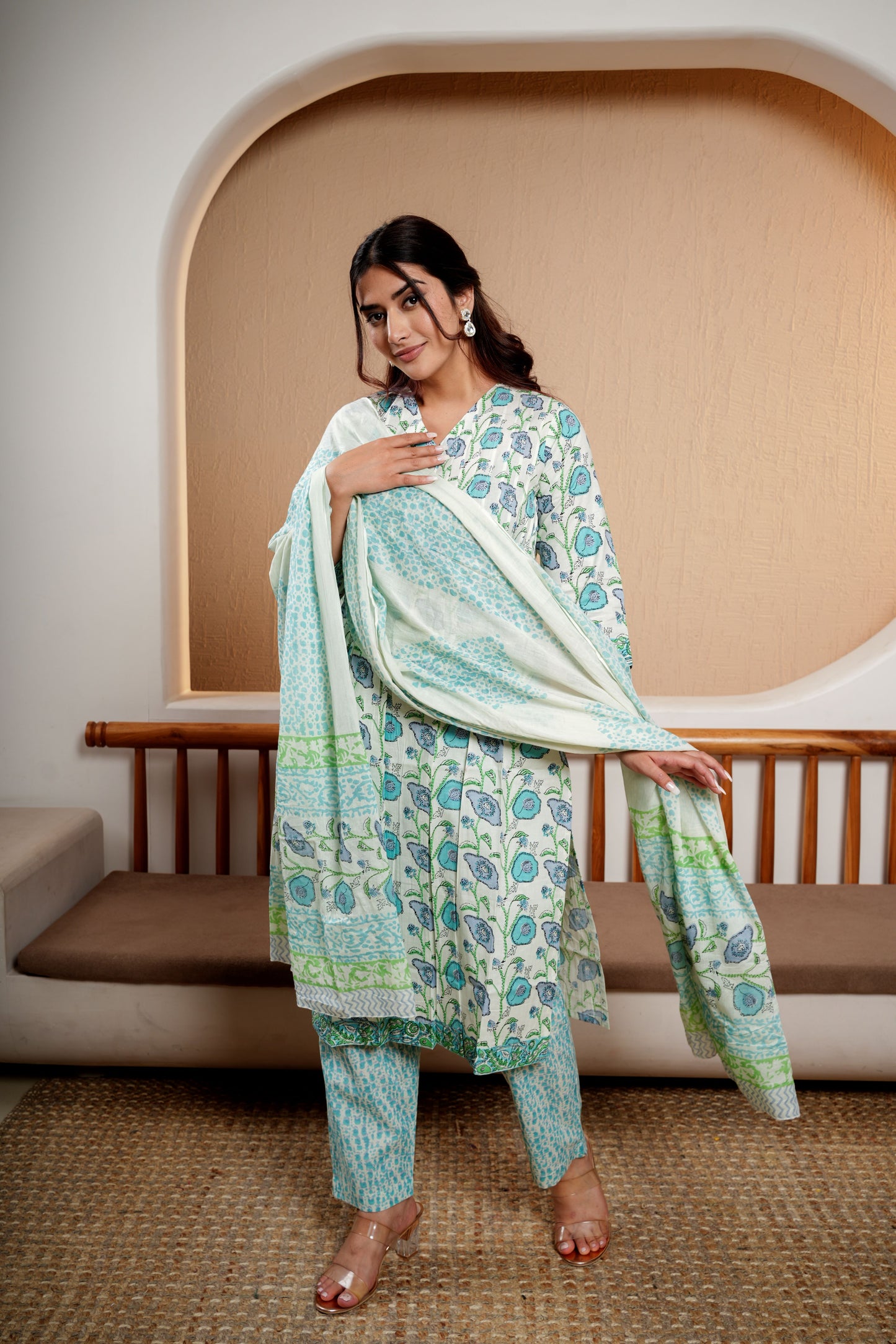 Carrot Allure Dupatta Set for women