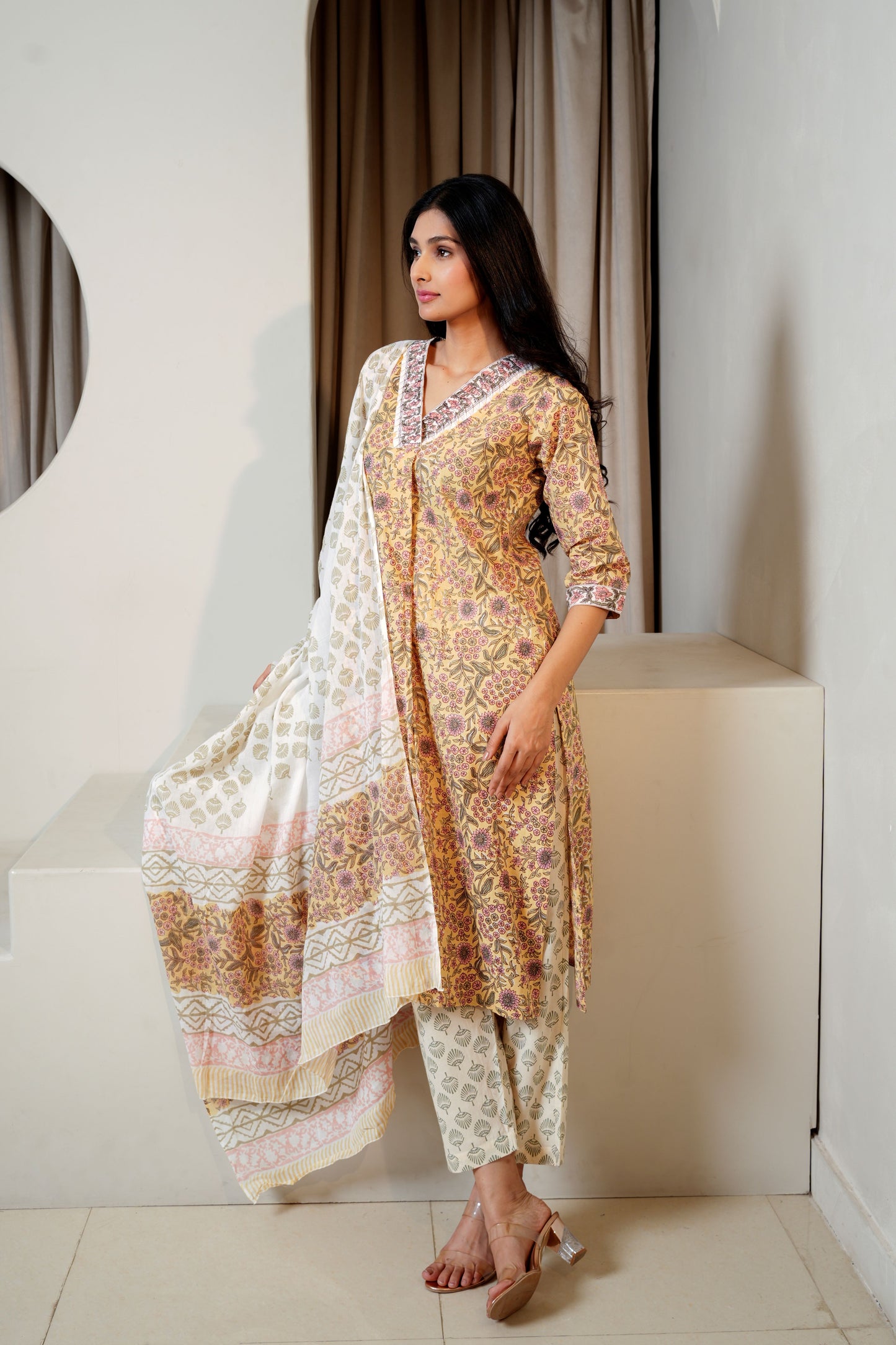 Olive Oasis Duo Dupatta Set