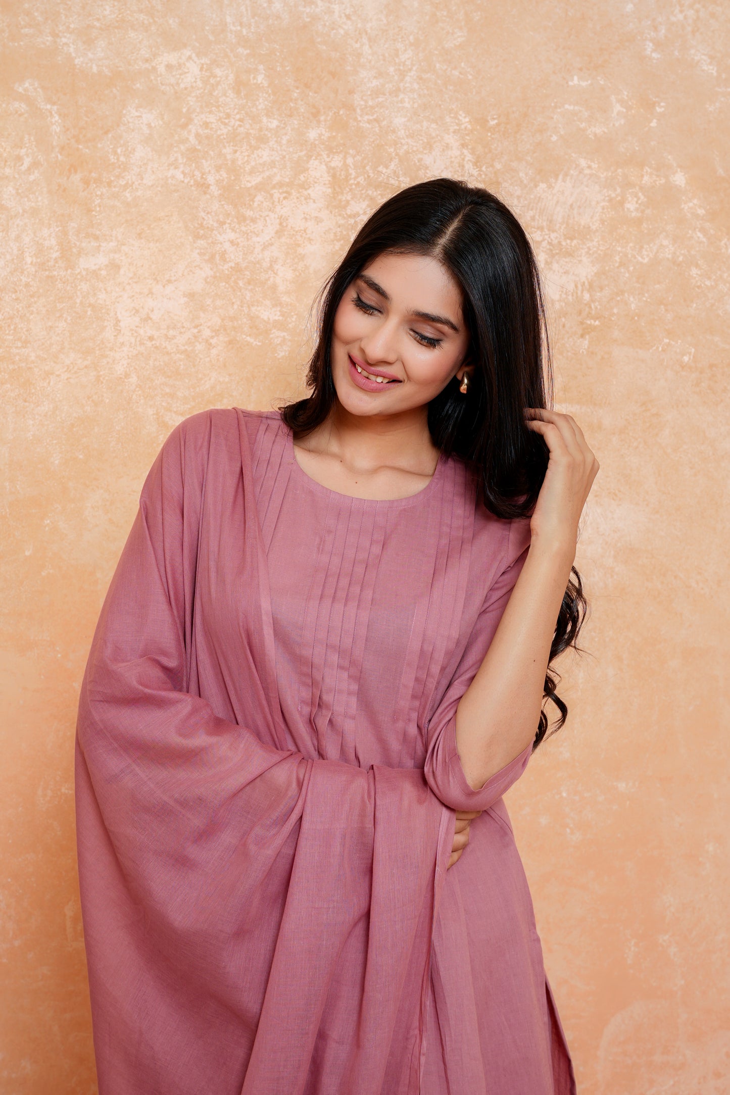 Cherry bliss Dupatta Set for women