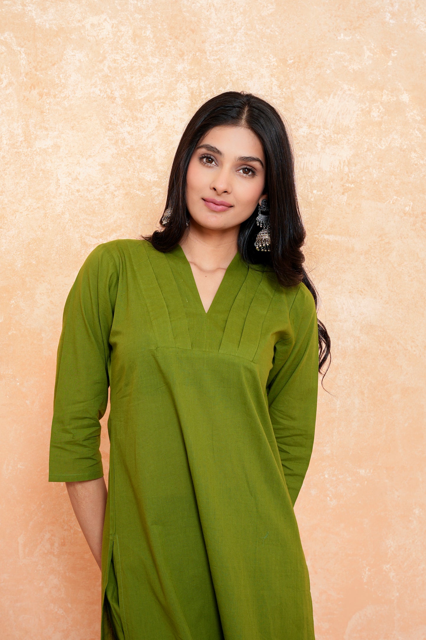 Leafy Glow kurti set