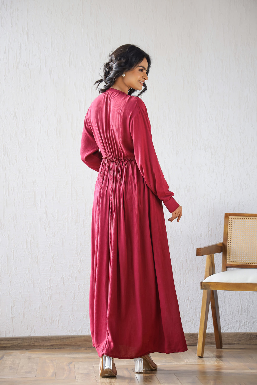 Red Hot Ruffle Dress