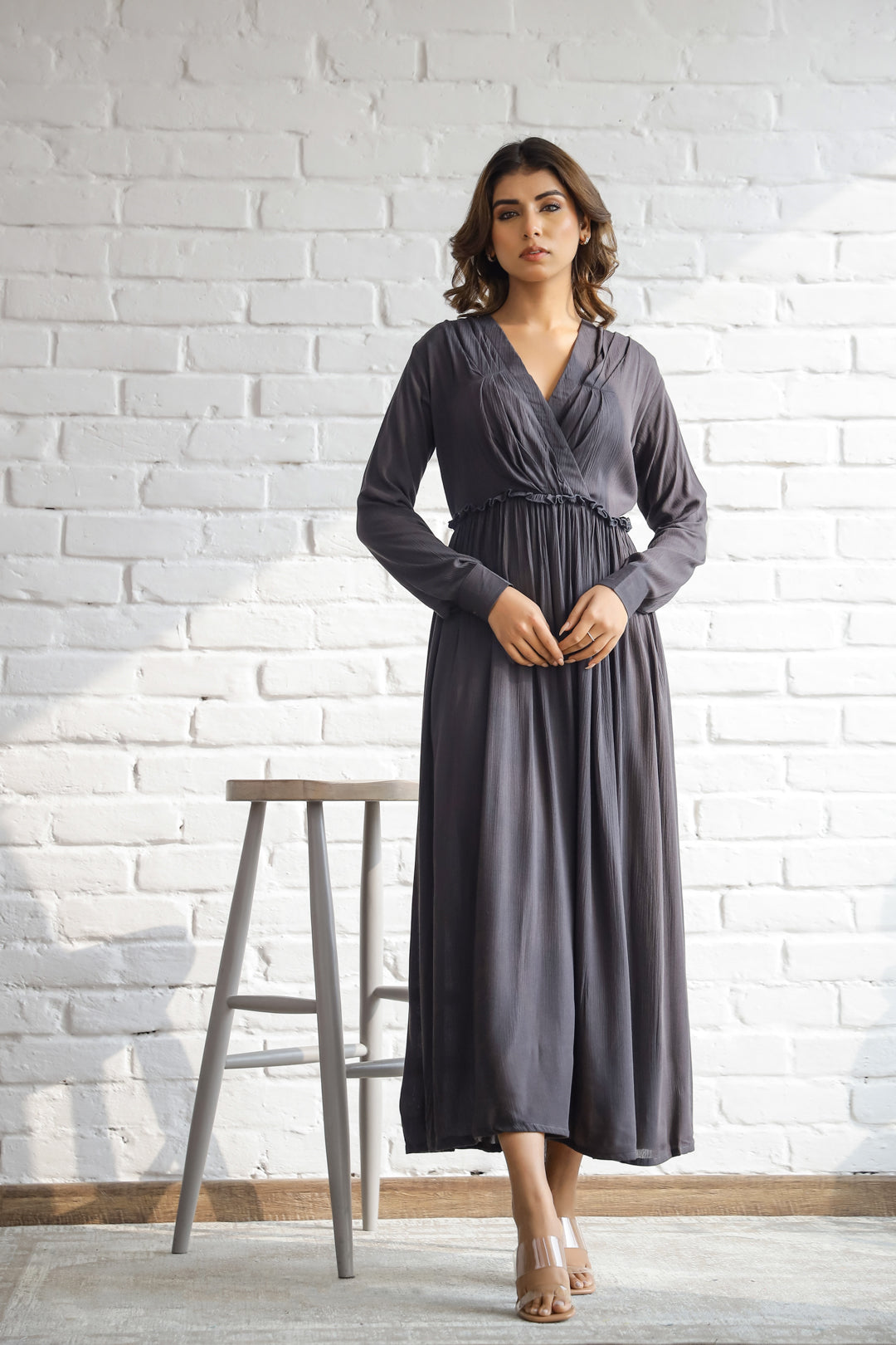 Reagal grey Mauve dress
