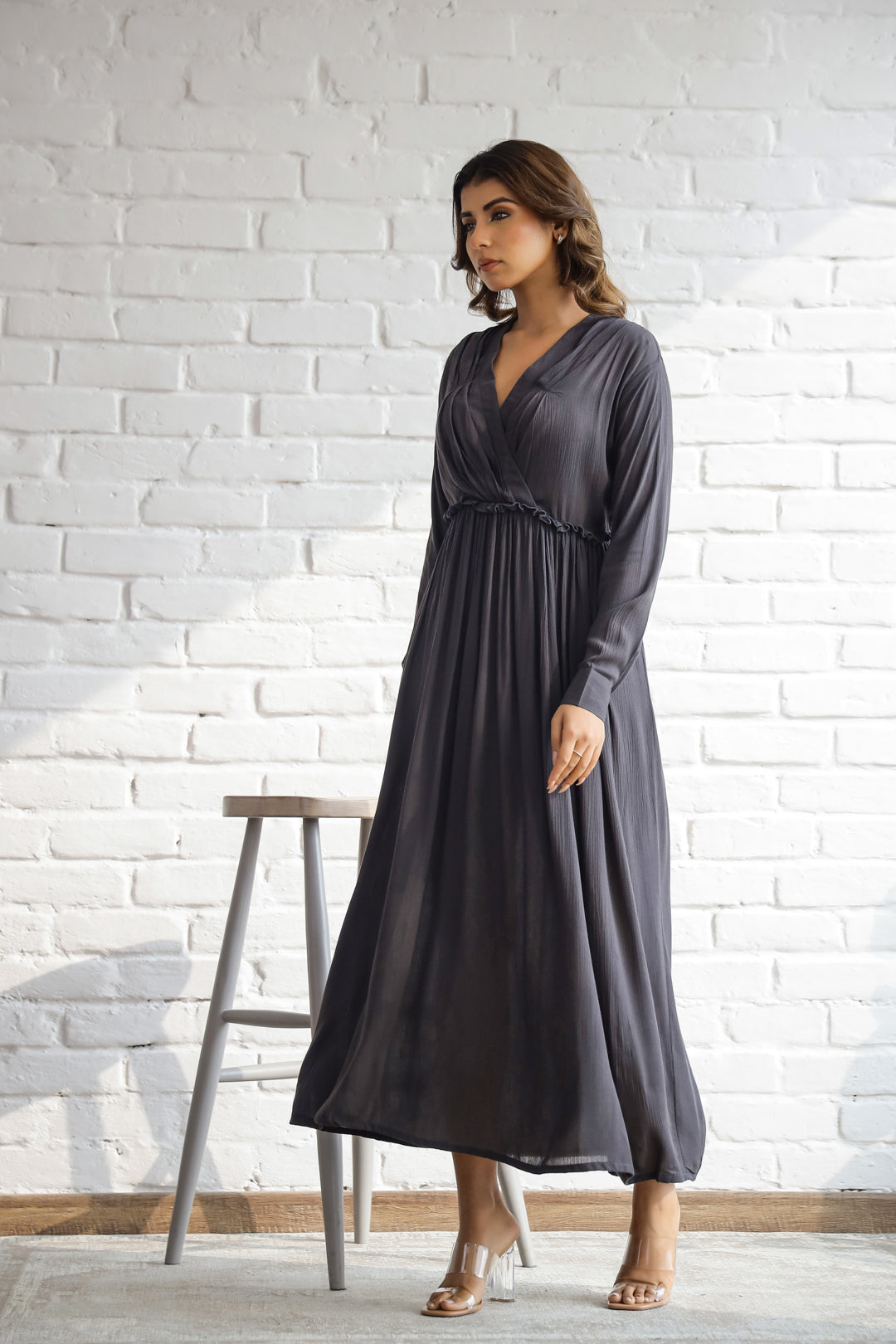 Reagal grey Mauve dress