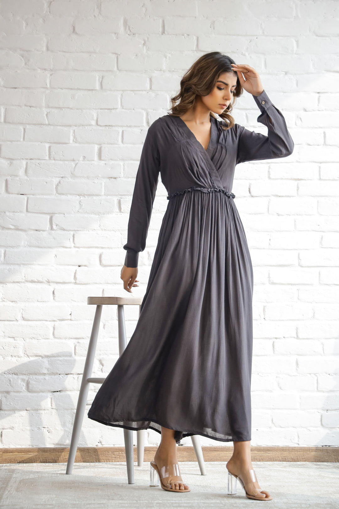 Reagal grey Mauve dress