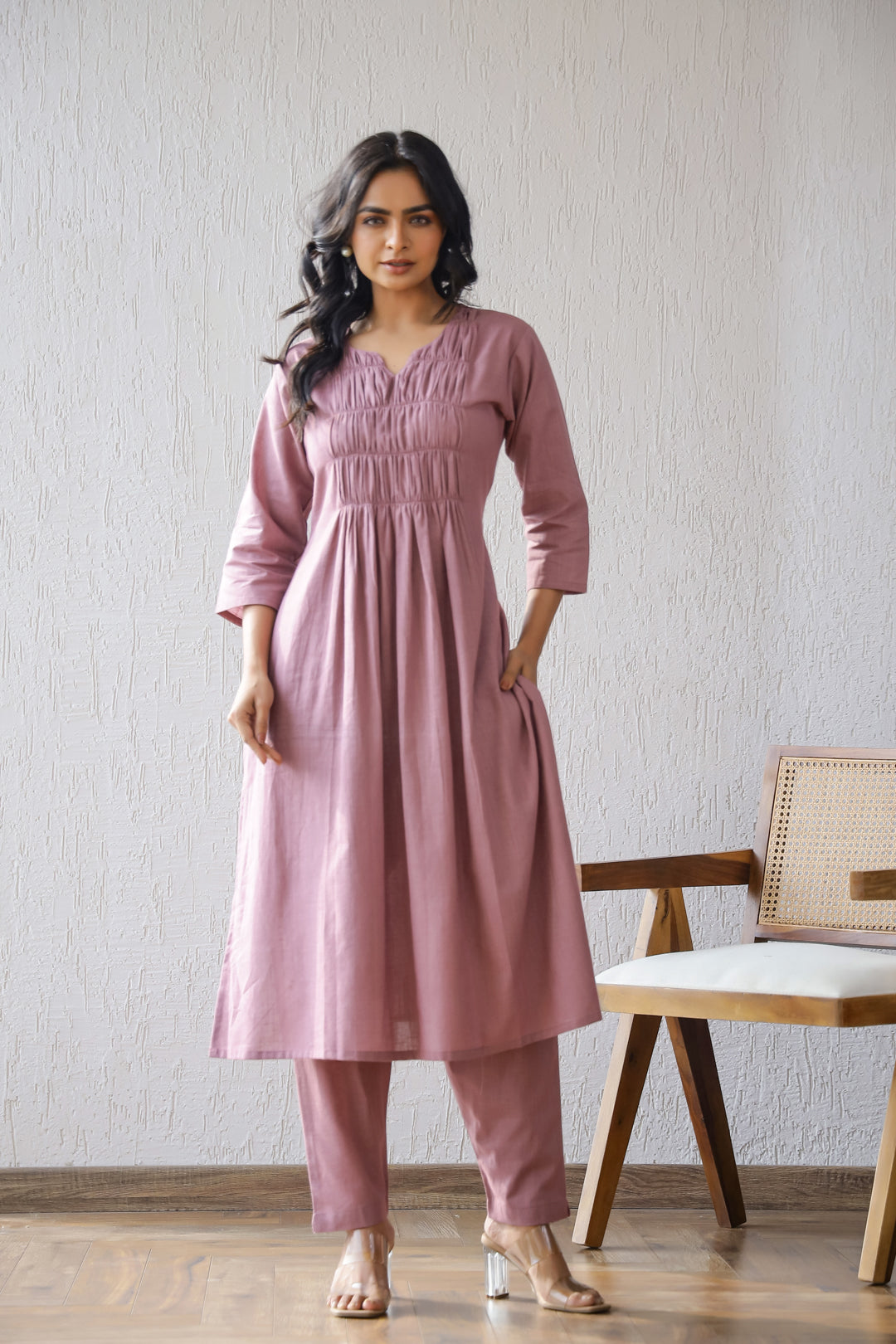 Blush Haze kurti Set