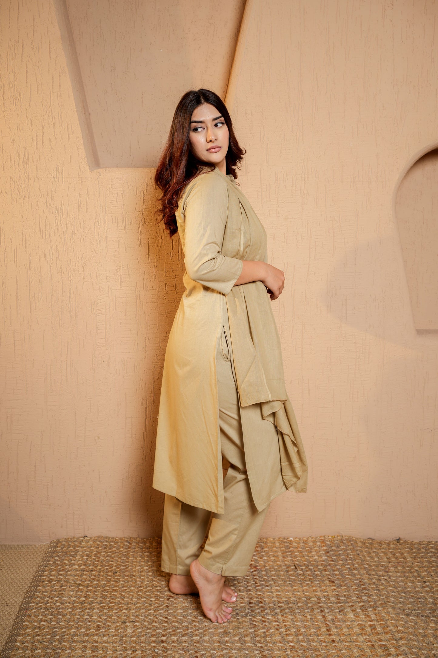 Safari Serenity Slub Dupatta Set