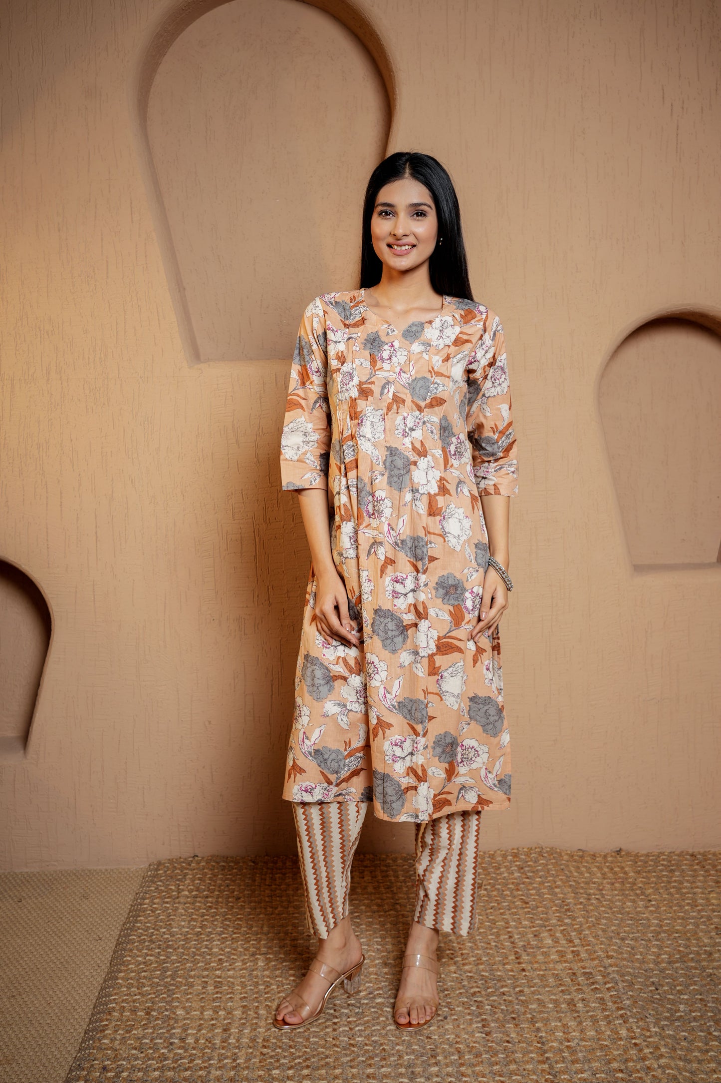 Orange Crush Chic duo Dupatta Set