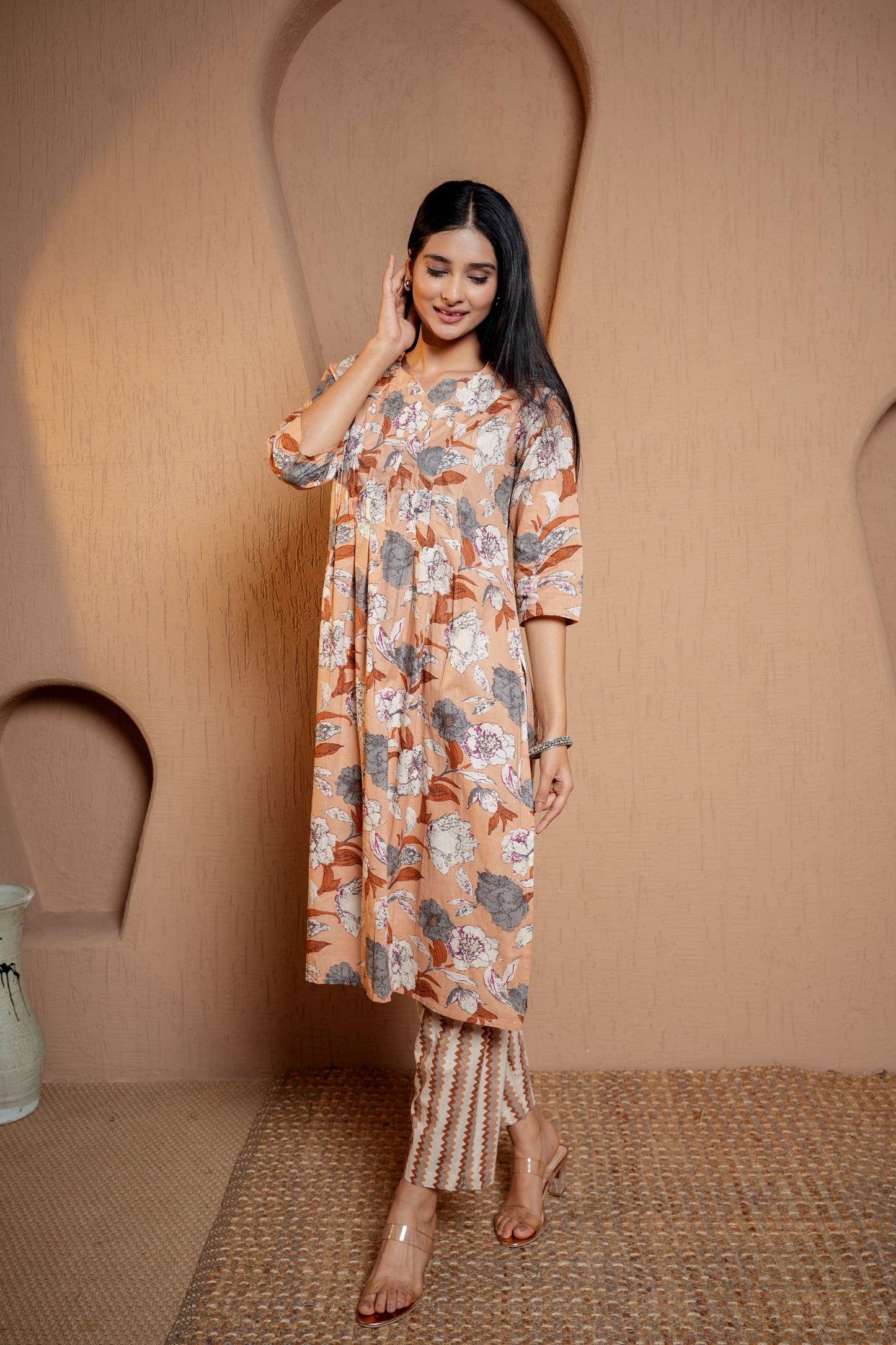 Teal Tranquility Max Dupatta Set