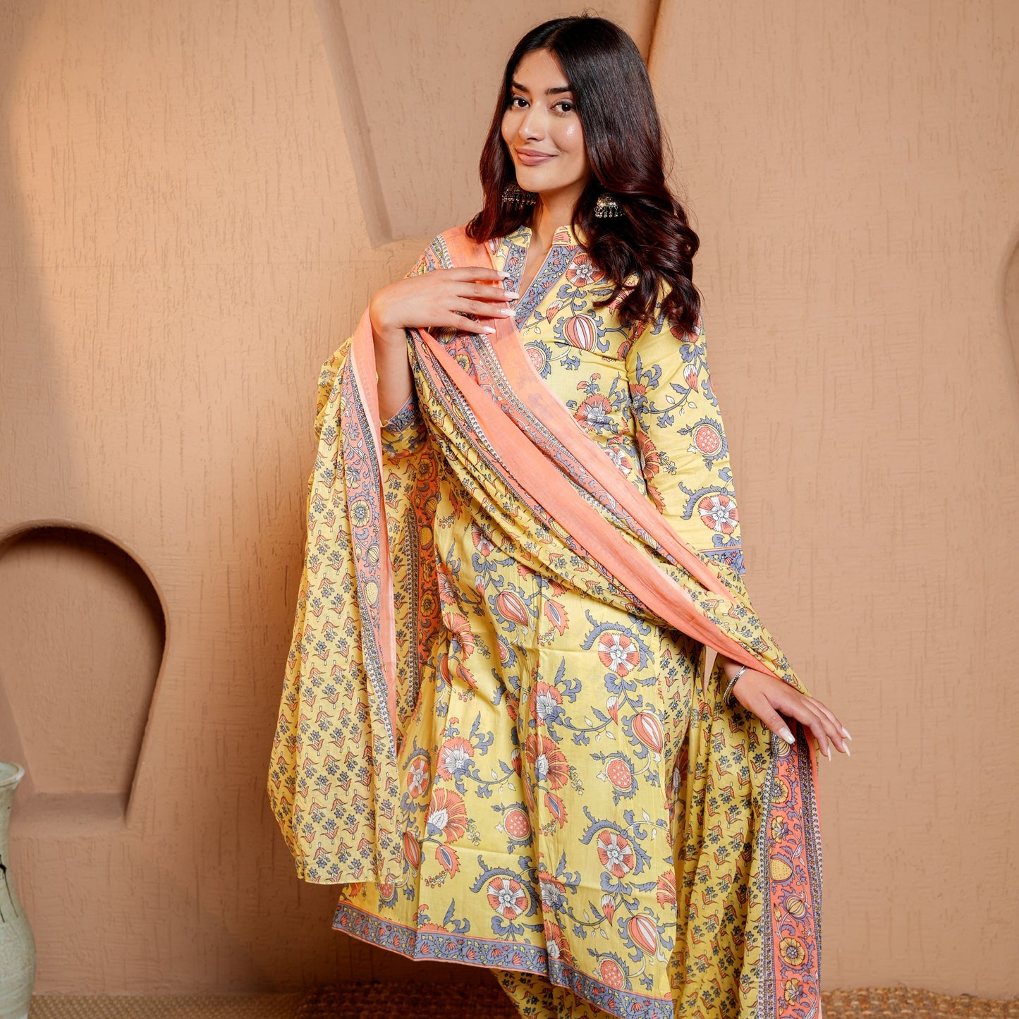Tranquil Tapestry Elegance Dupatta Set