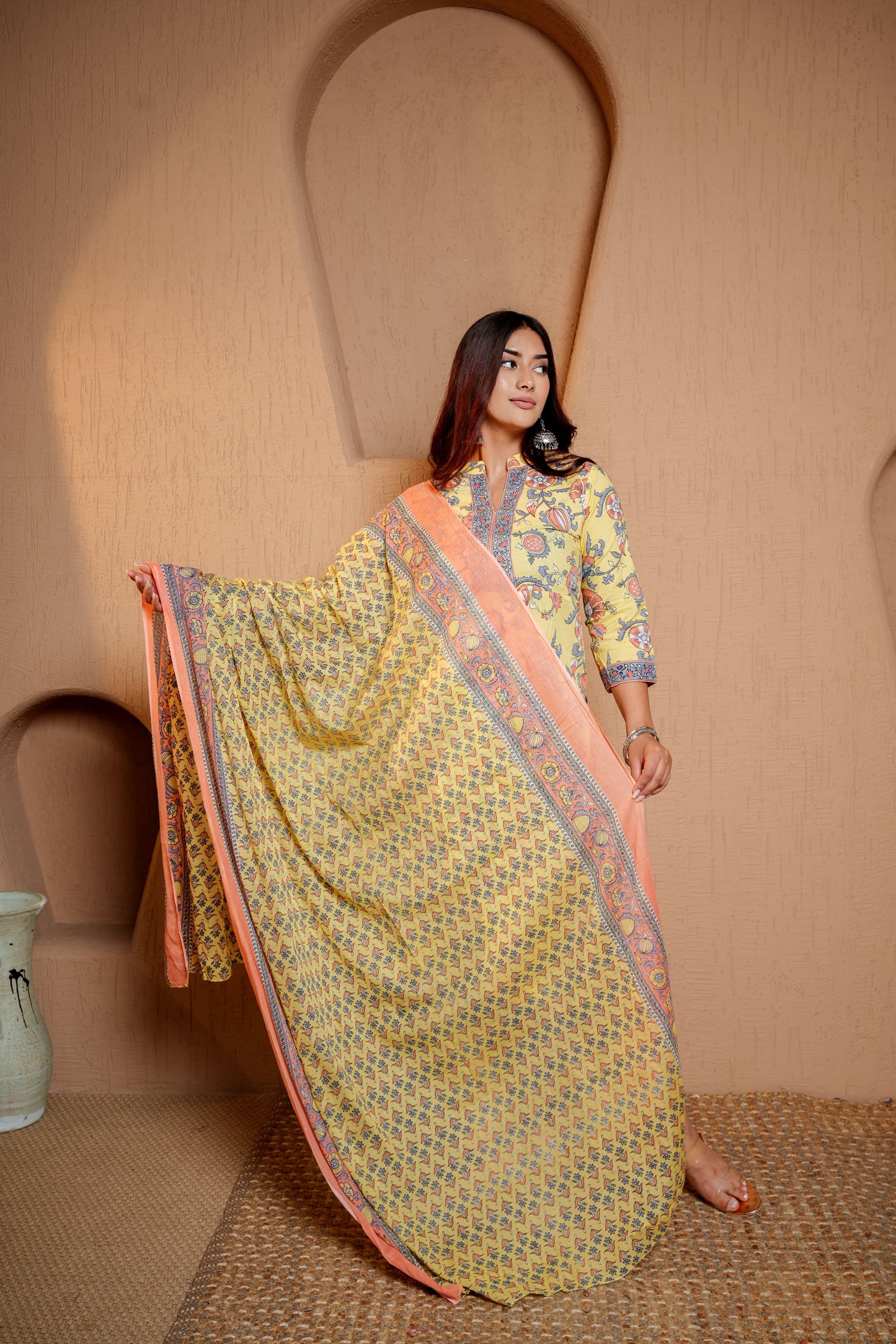 Tranquil Tapestry Elegance Dupatta Set