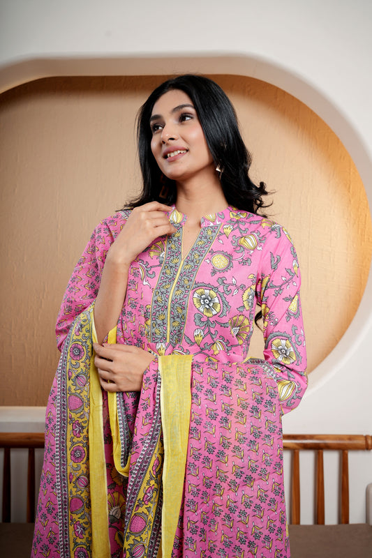 Midnight Magic Dupatta Set