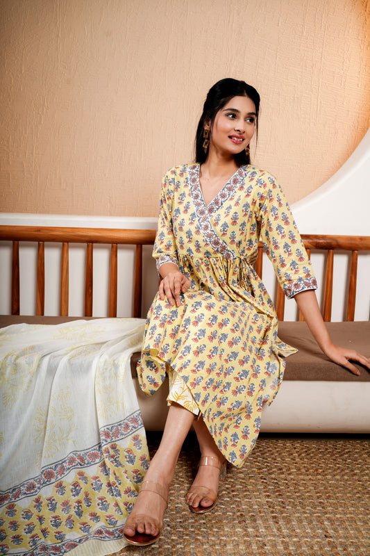 Slate Blue Artistry Dupatta Set