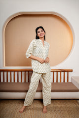 Striped Radiance Kurti Set