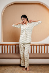 Striped Radiance Kurti Set