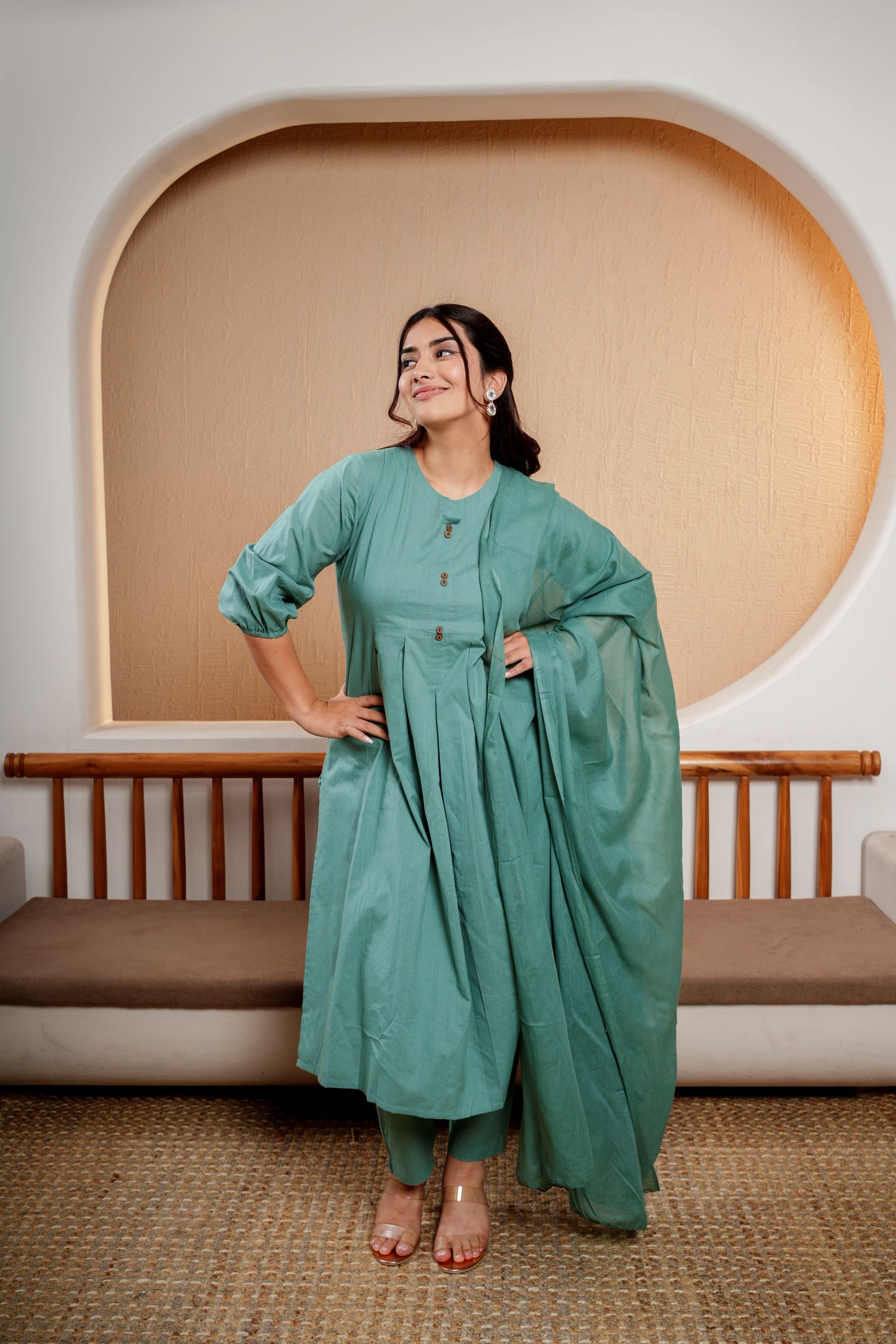 Sunset Glow Dupatta Set