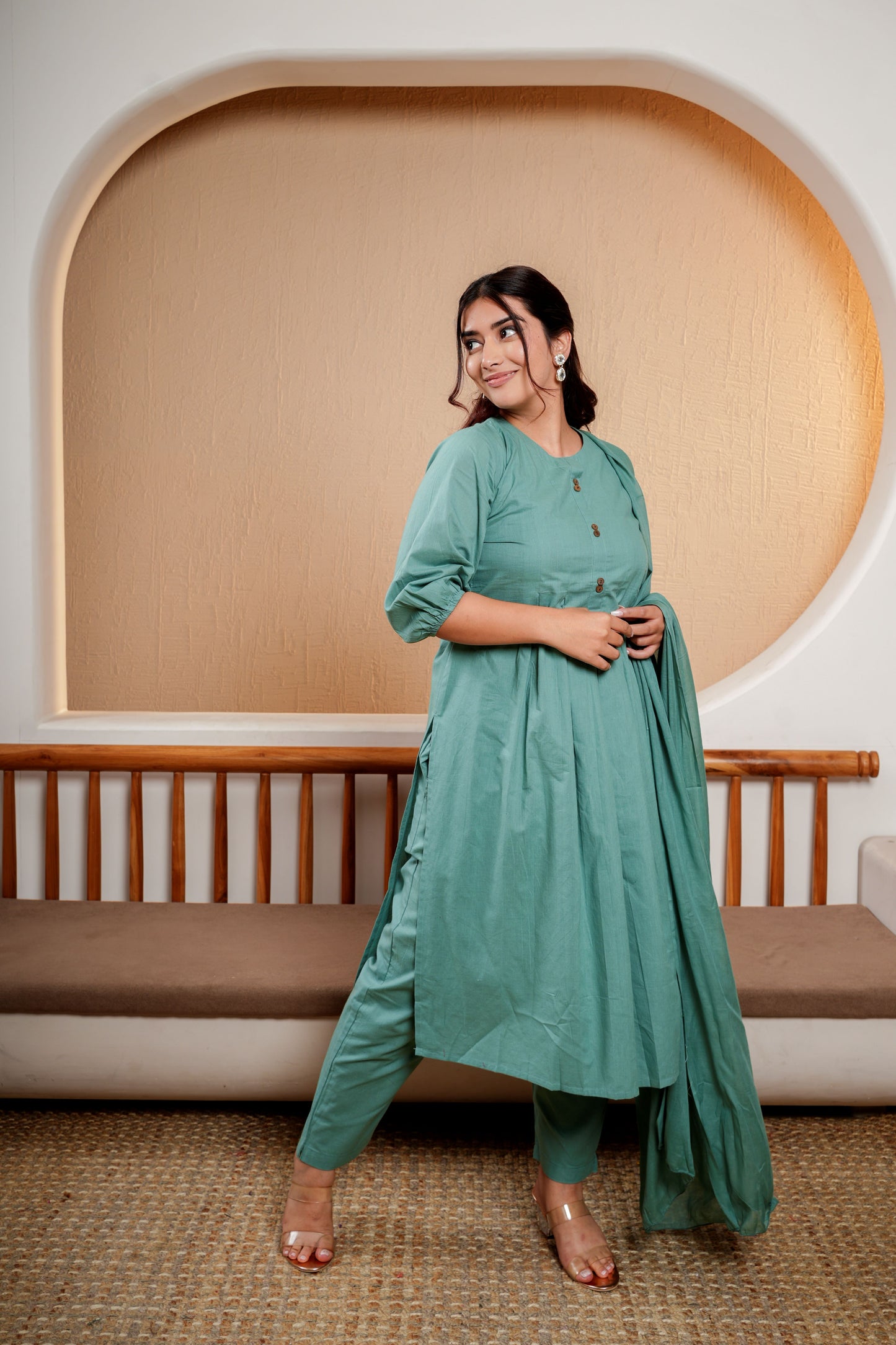 Sunset Glow Dupatta Set