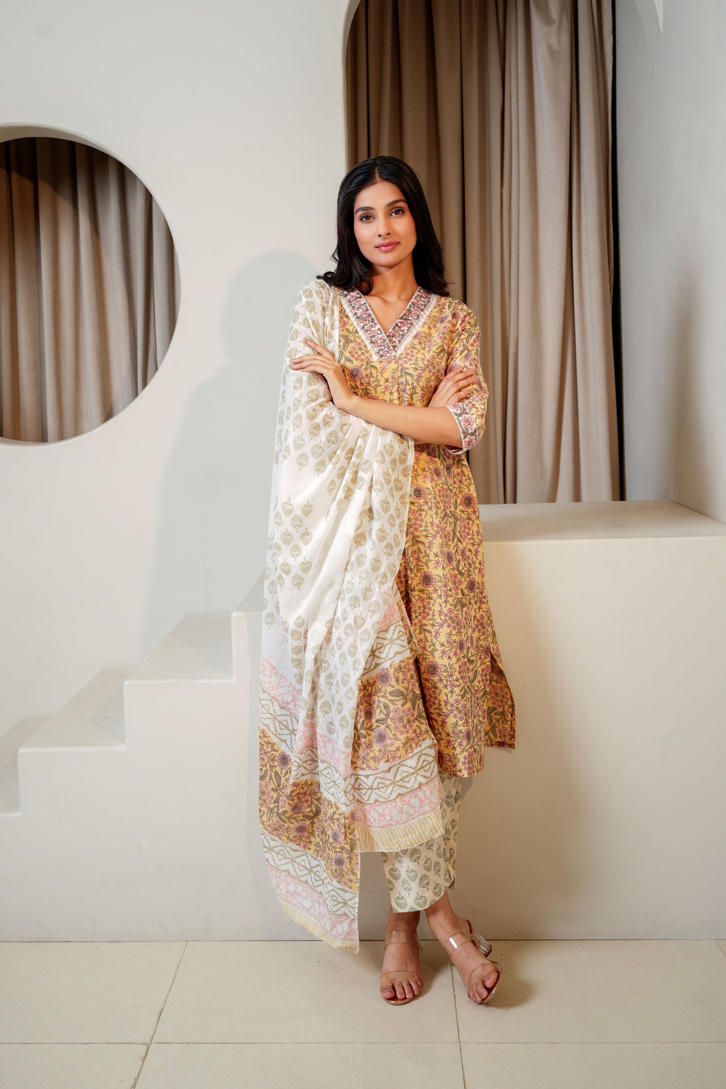 Olive Oasis Duo Dupatta Set
