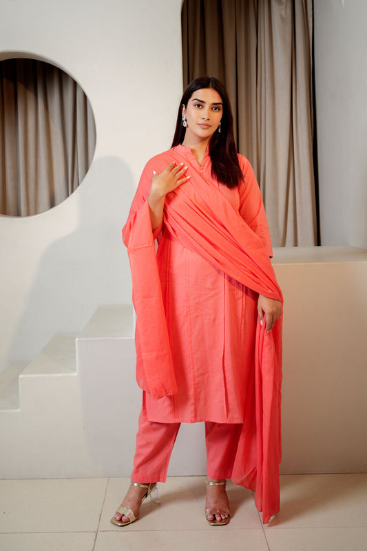 Mauve Breeze Dupatta Set