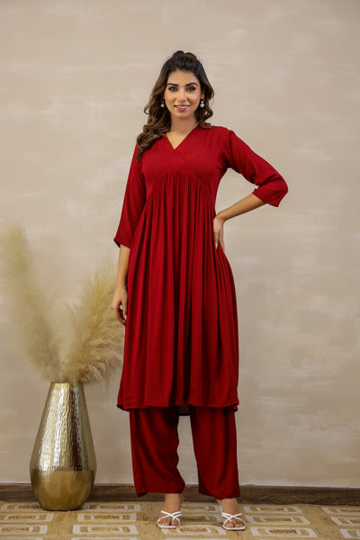 Sangria Sophistication Kurta Set