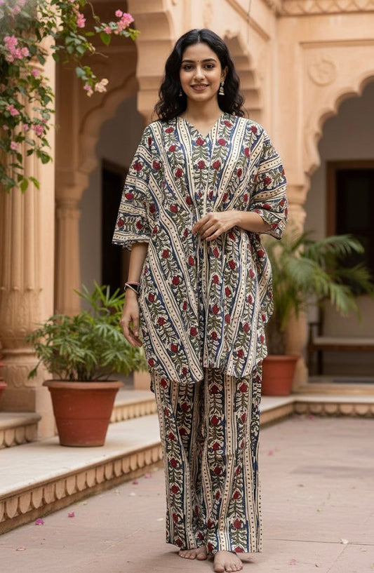Handblock Printed Cotton Co-ord Set