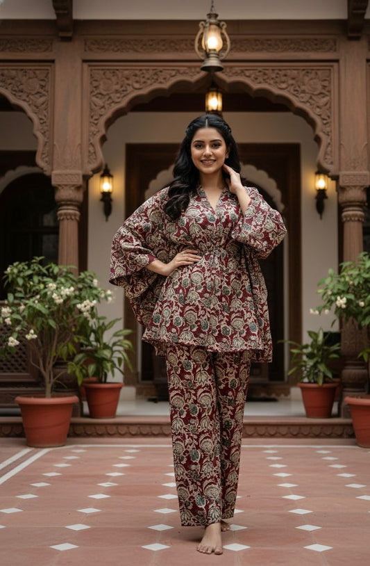 Bagru Handblock Printed Cotton Co-ord Set